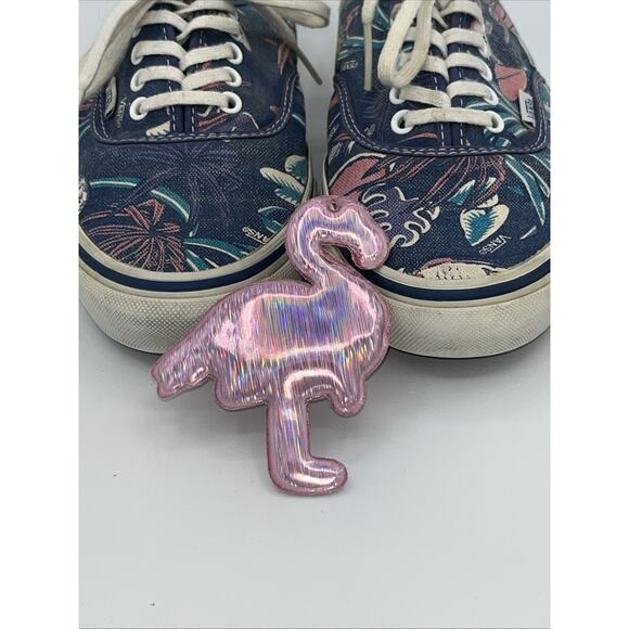 VANS VAN DOREN 7.5 mens Blue Tropical FLORAL 9 WOMENS 5 OLD SKOOL Blue Pink - Picture 3 of 8